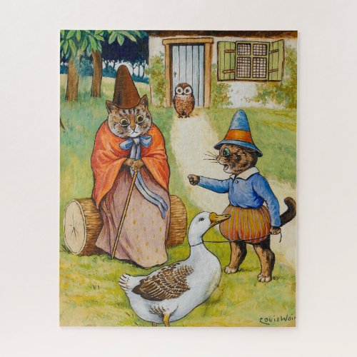 Mother Goose at Home by Louis Wain Jigsaw Puzzle