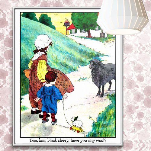 Mother Goose _ Baa Baa Black Sheep Poster