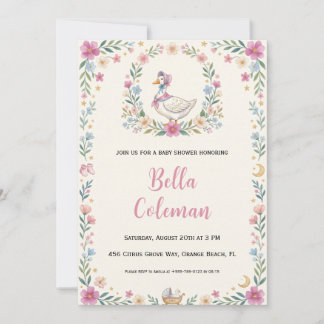 mother goose baby shower invitations