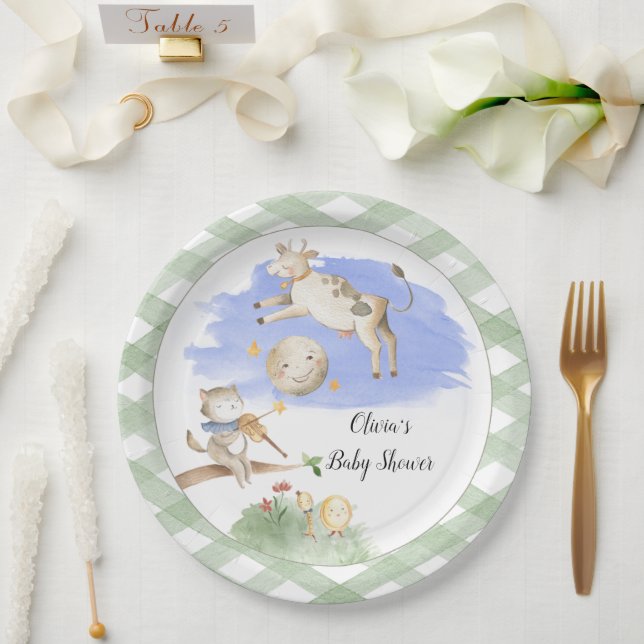 Mother goose baby Shower Paper Plates (Wedding)