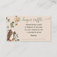 Mother Goose Balloons Diaper Raffle Baby Shower