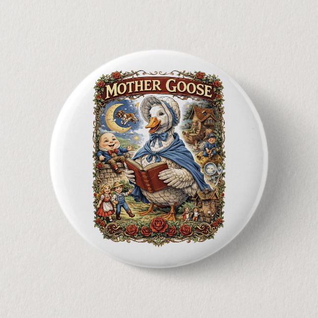 Mother Goose Button (Front)