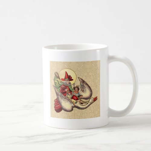 Mother Goose Child Antique Illustration Coffee Mug