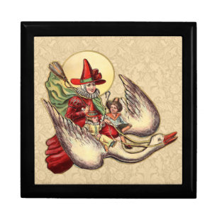 Mother Goose Child Antique Illustration Gift Box