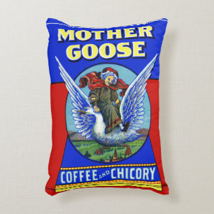 Mother Goose Coffee and Chicory Accent Pillow