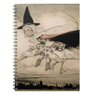 Mother Goose, frontispiece of 'Mother Goose The Ol Notebook