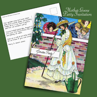 Mother Goose Garden Party Invitation
