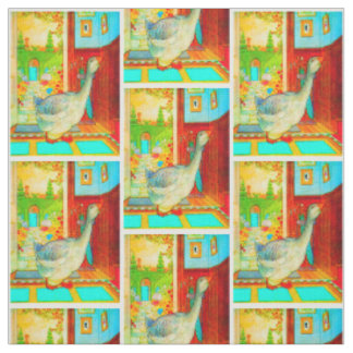 Mother Goose in the House Nursery Rhyme Fabric