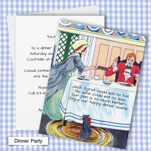 Mother Goose _ Jack Sprat Dinner Invitation