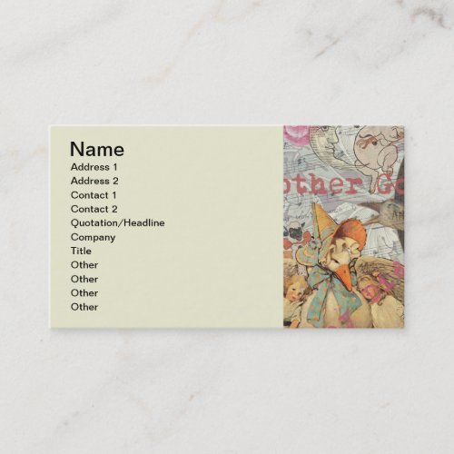 Mother Goose Nursery Rhyme Fairy Tale Business Card