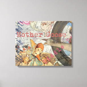 Mother Goose Nursery Rhyme Fairy Tale Canvas Print