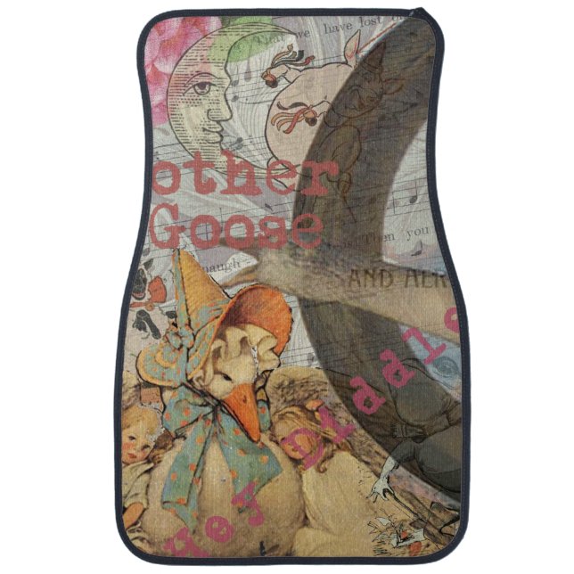 Mother Goose Nursery Rhyme Fairy Tale Car Mat (Front)