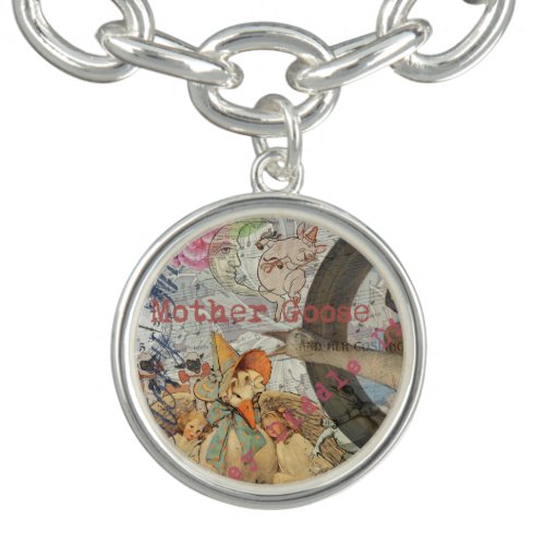 Mother Goose Nursery Rhyme Fairy Tale Charm Bracelet