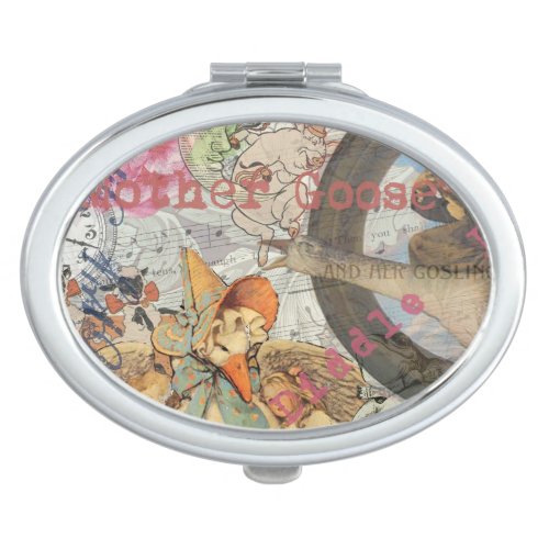 Mother Goose Nursery Rhyme Fairy Tale Compact Mirror