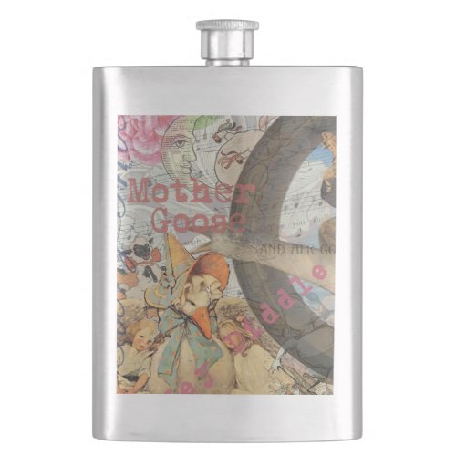 Mother Goose Nursery Rhyme Fairy Tale Hip Flask