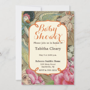 Mother Goose Nursery Rhyme Fairy Tale Invitation