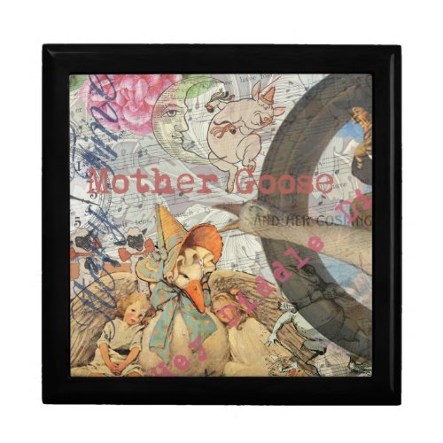 Mother Goose Nursery Rhyme Fairy Tale Keepsake Box