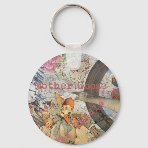 Mother Goose Nursery Rhyme Fairy Tale Keychain