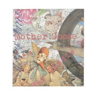 Mother Goose Nursery Rhyme Fairy Tale Notepad