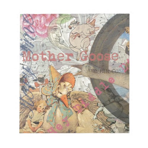 Mother Goose Nursery Rhyme Fairy Tale Notepad