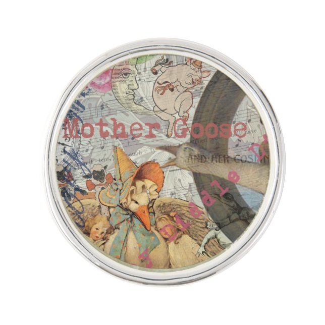 Mother Goose Nursery Rhyme Fairy Tale Pin (Front)