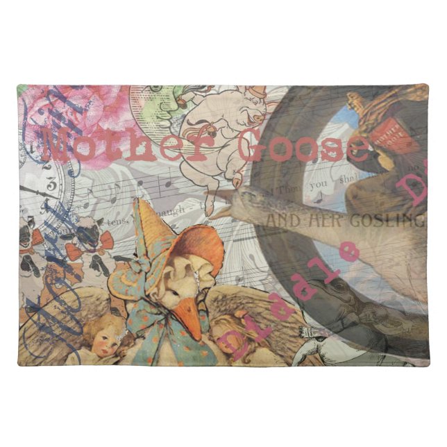 Mother Goose Nursery Rhyme Fairy Tale Placemat (Front)