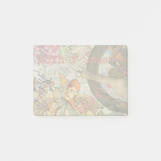 Mother Goose Nursery Rhyme Fairy Tale Post-it Notes (Front)