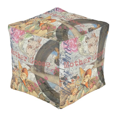 Mother Goose Nursery Rhyme Fairy Tale Pouf