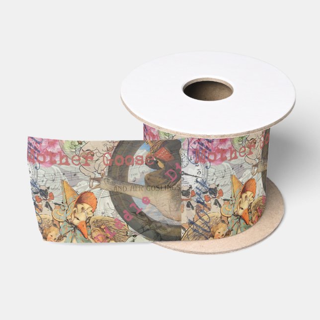 Mother Goose Nursery Rhyme Fairy Tale Satin Ribbon (Spool)