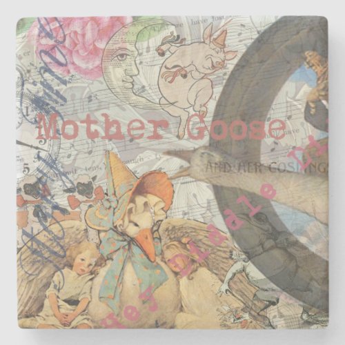 Mother Goose Nursery Rhyme Fairy Tale Stone Coaster