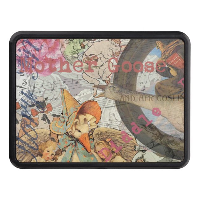 Mother Goose Nursery Rhyme Fairy Tale Tow Hitch Cover (Front)