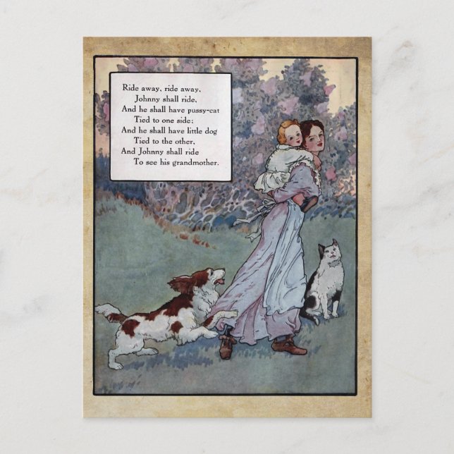 mother goose nursery rhymes 10 postcard (Front)