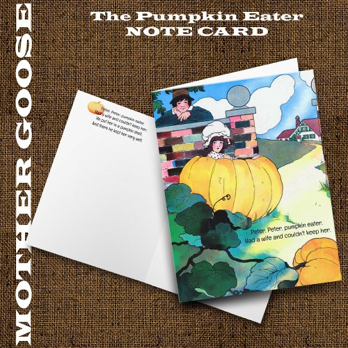Mother Goose _ Pumpkin Eater Blank Note Card