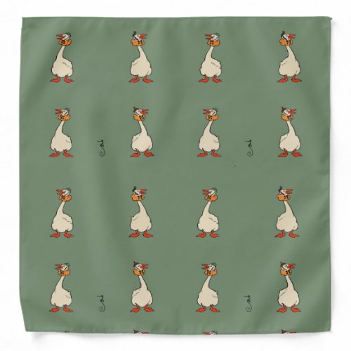 Mother Goose vintage bandana