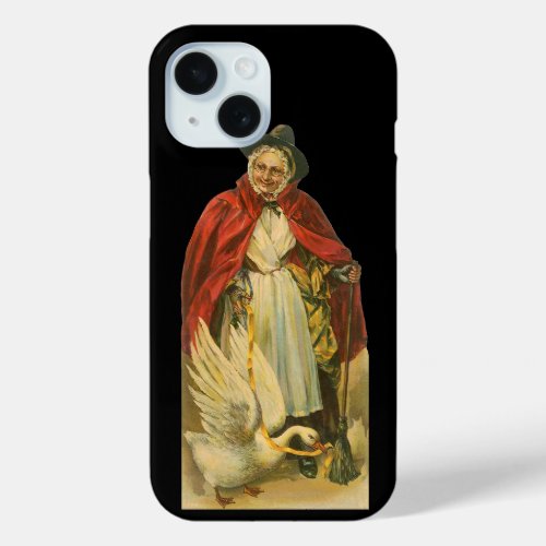 Mother Goose Vintage Victorian Story Book iPhone 15 Case