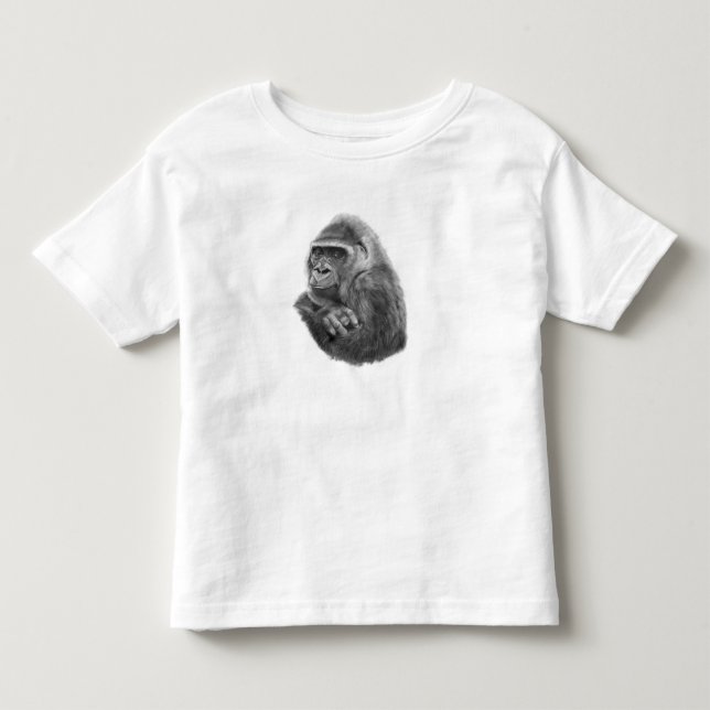 Mother gorilla Tshirts  母ゴリラのTシャツ (Front)