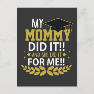 Mother Graduation Family Appreciation Mom School Postcard