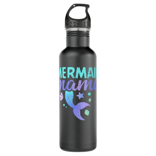 Mother Grandma Mermaid Mama Birthday Party Outfit2 Stainless Steel Water Bottle