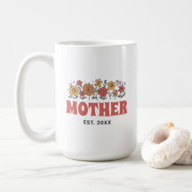 Mother Groovy Flower Vintage Floral Mother's Day