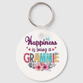 Mother Happiness Is Being A Grammie Ever Birthday Keychain