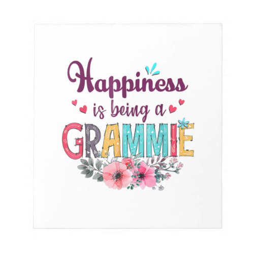 Mother Happiness Is Being A Grammie Ever Birthday Notepad