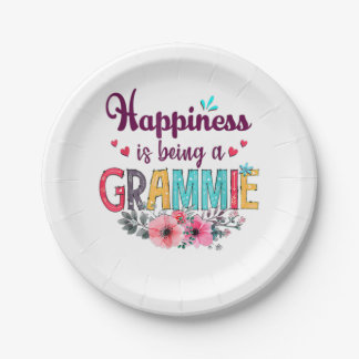 Mother Happiness Is Being A Grammie Ever Birthday Paper Plates