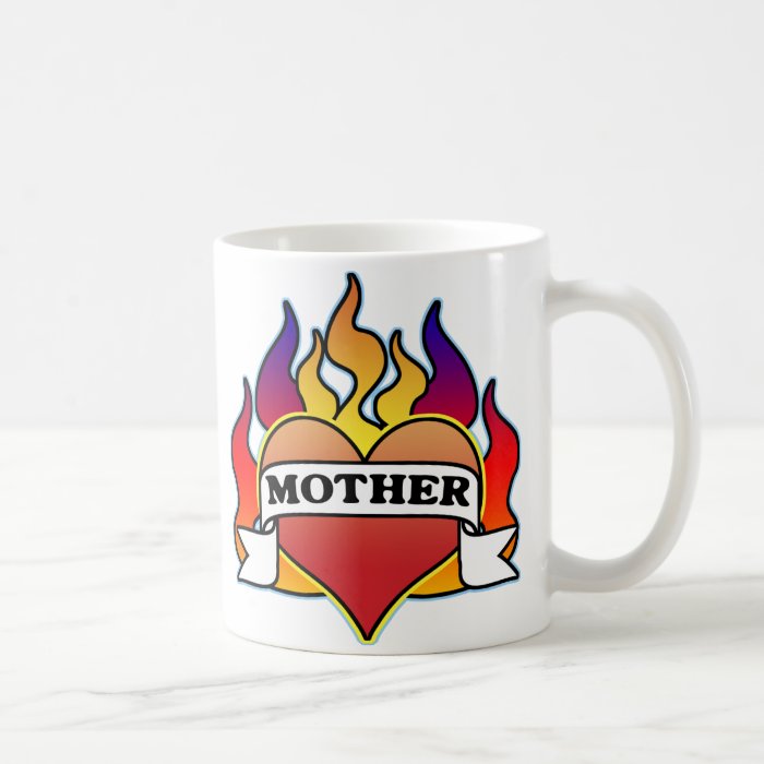 Mother Heart Tattoo Mother's Day Large Mug