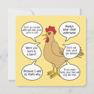 Chicken Mother's Day Cards & Templates