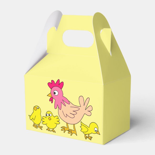 Mother Hen and Chickens Favor Box
