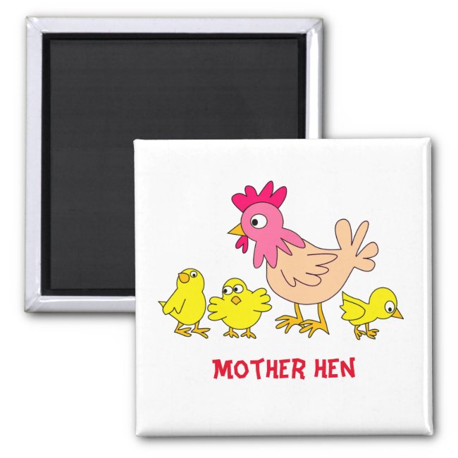 Mother Hen and Chickens Magnet