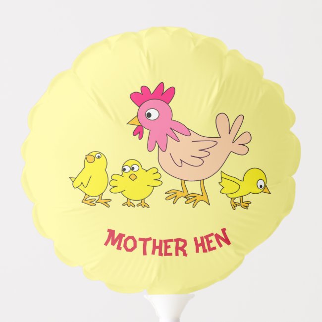 Mother Hen and Her Chicks Balloon