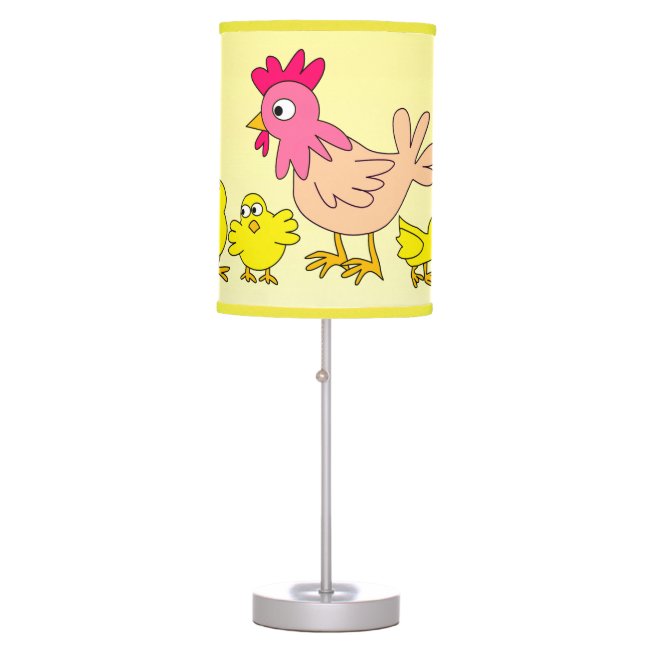 Mother Hen and Her Chicks Lamp