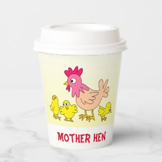 Mother Hen and Her Chicks Paper Cup