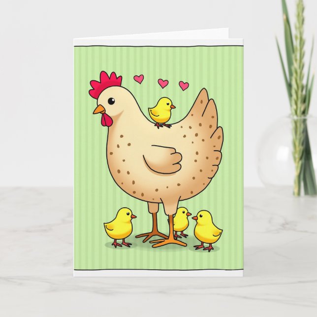 Mother Hen Love Mothers Day Card (Front)